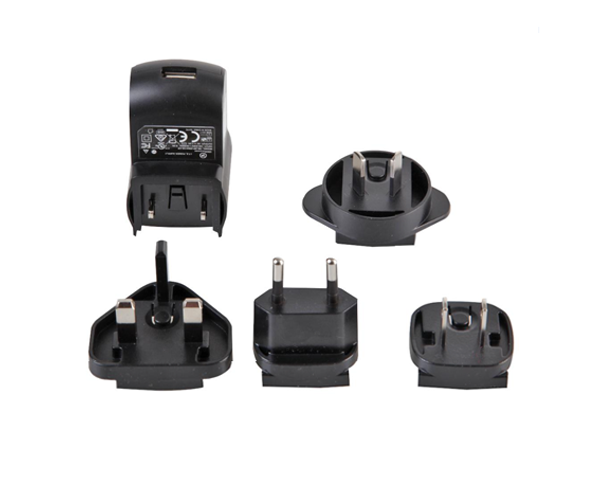 6W Interchangeable AC/DC Plugtop Adapter Power Supply
